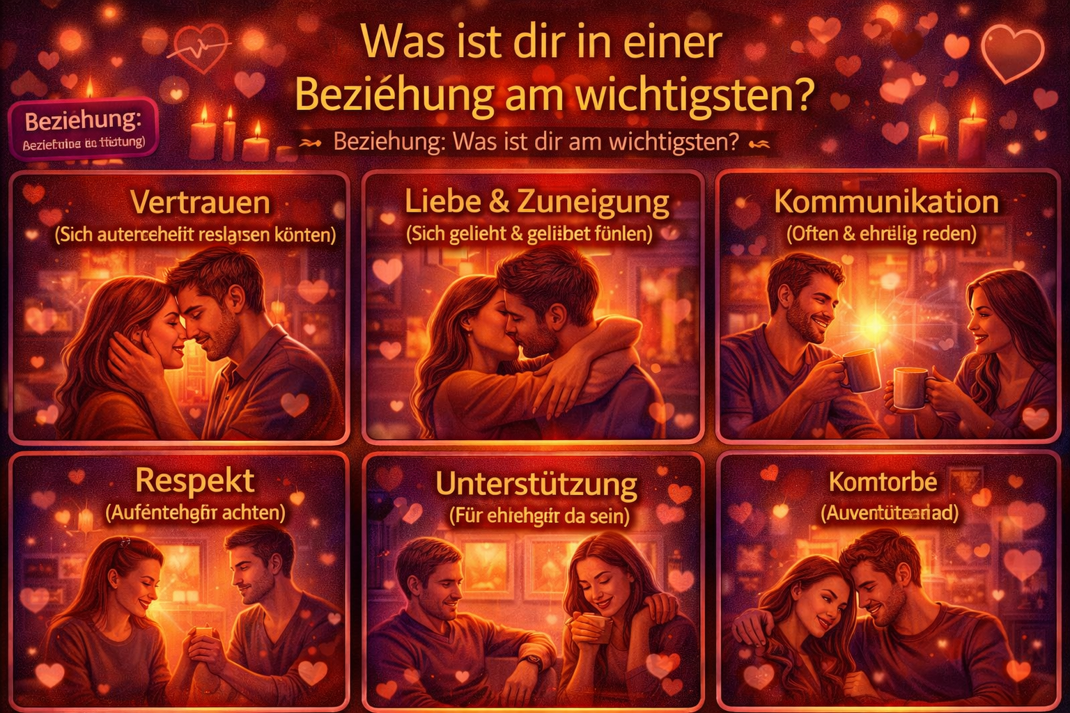 Beziehung: Was ist dir am wichtigsten?