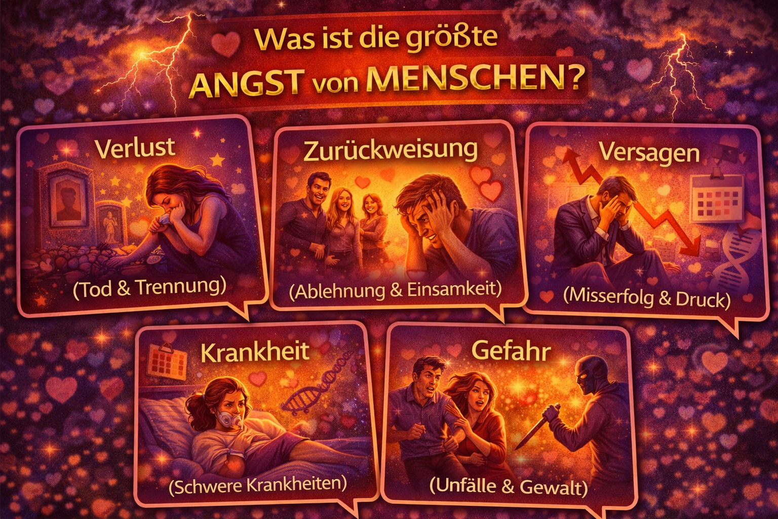 Was ist die größte Angst von Menschen?