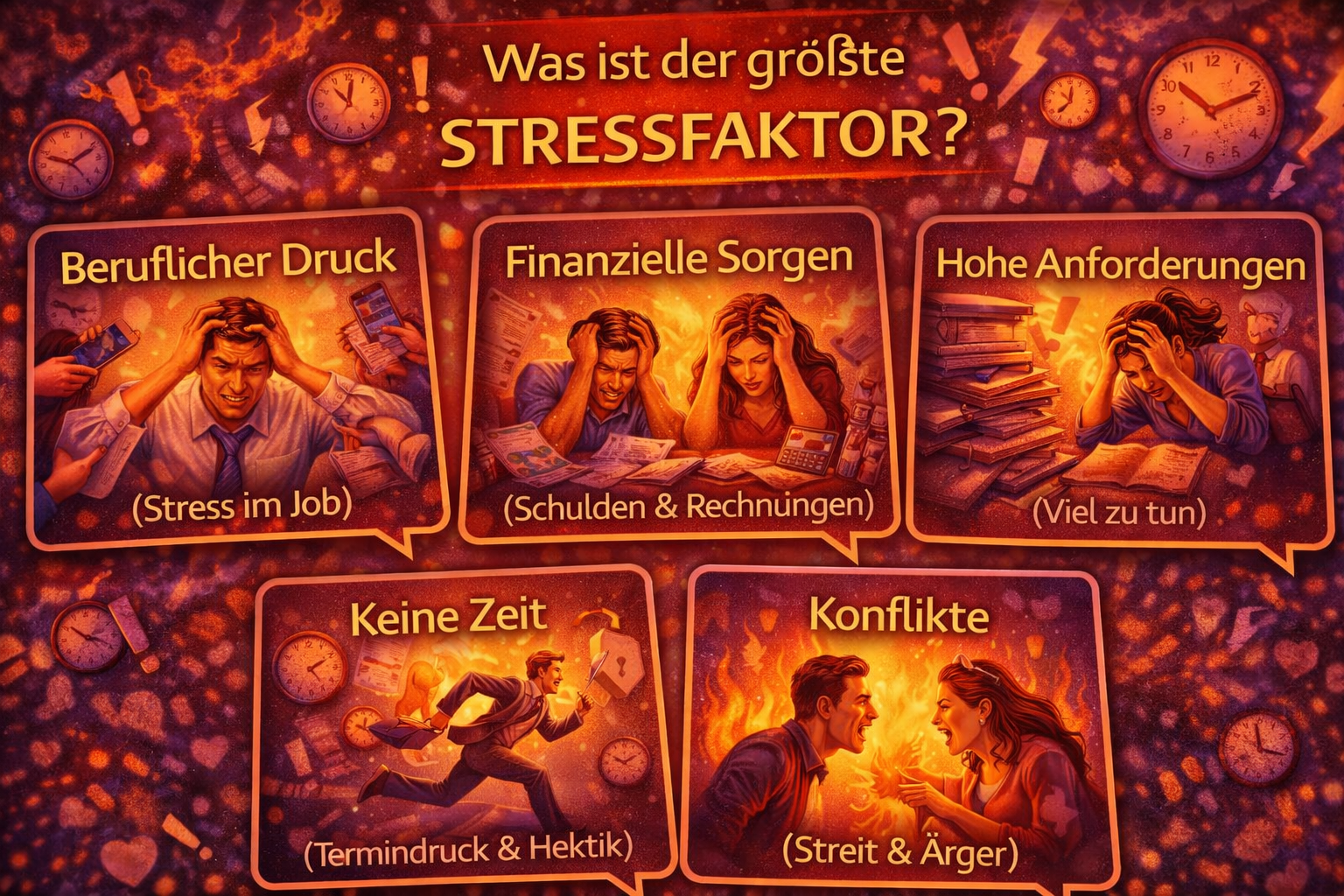 Was ist der größte Stressfaktor?