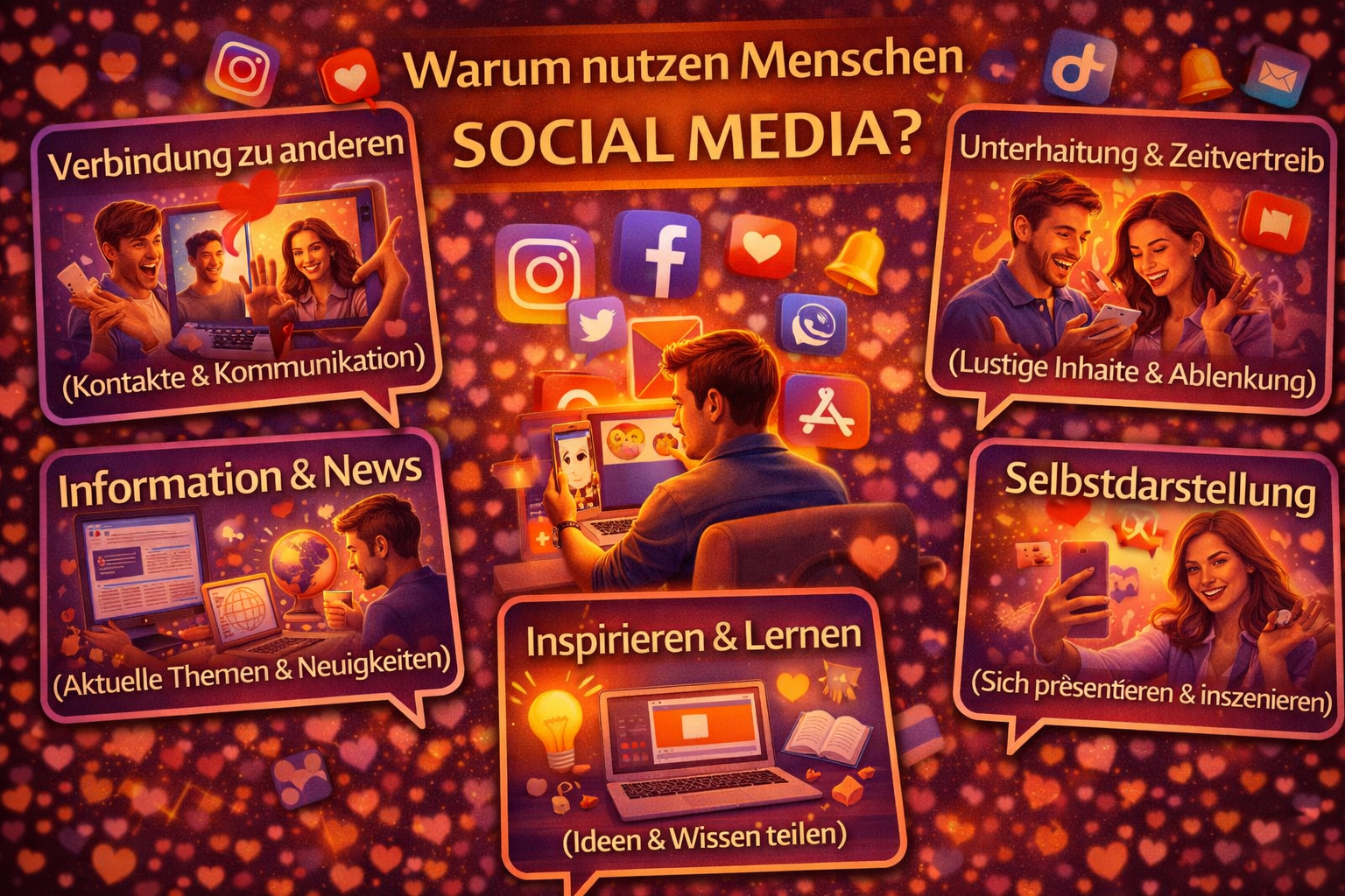 Warum nutzen Menschen Social Media?